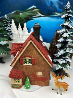 Christmas Village Accessories by Department 56.  Illuminated Chop Shop.  Dickens Village Series.