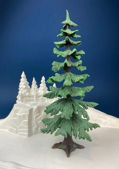 Christmas Village Accessories by Department 56. Two Pines in the Snow. Holiday Decor. Replacements.