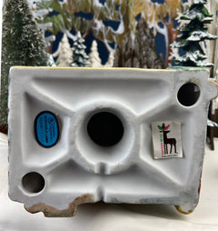 Christmas Village "Martin House" First Edition by Santa's Best. Illuminated Our Town Porcelain Collectable. Holiday Decor.