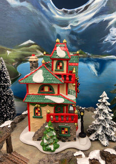 Department 56 North Pole Series Illuminated Christmas Village House - Glass Ornament Works