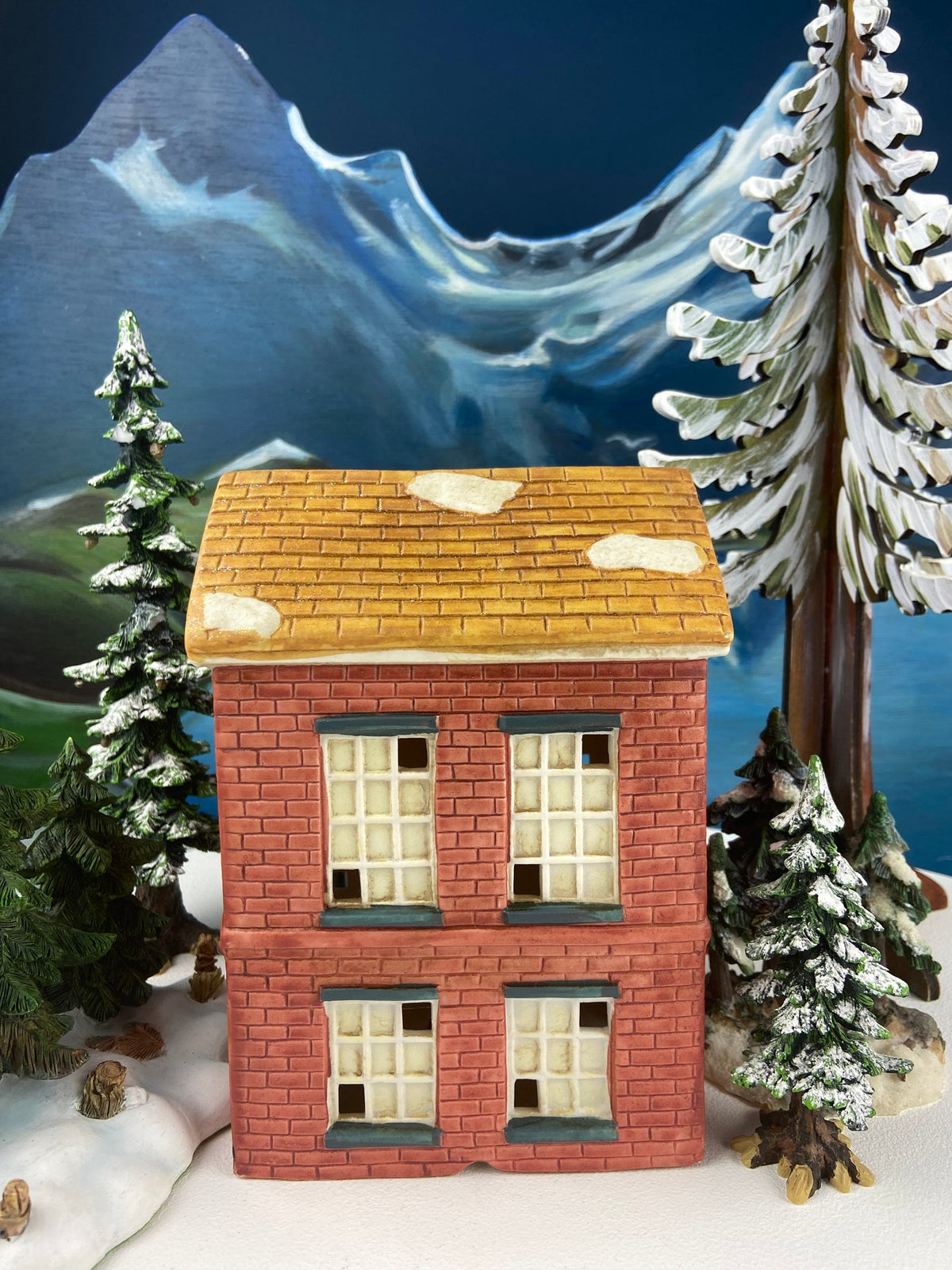 Grand Theater Nutcracker Christmas Village House. Illuminated Holiday Decor. Secular Holiday Decor. Kids Room. Store or Cafe Display.