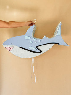 🦈 Fierce Shark Piñata – Handmade Shark Party Decoration, Candy Holder