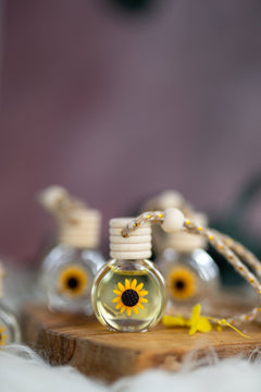 Luxury SunFlower Car Diffuser - Cute Flower Design Air Freshener for Women