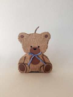 🧸 Small Teddy Bear Piñata – Handmade 12” Party Decoration for Baby Showers, Birthdays & Kids’ Celebrations