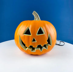 Halloween Lantern Grinning Pumpkin with Light. Fall Porch Window Decor. Home or Retail Celebration. Kids Room. Gift for Him or Her.