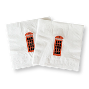 London Telephone Booth Large Paper Napkins (16pcs)
