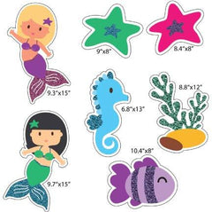 Glitter Mermaid Birthday Pathway & Yard Card Set