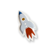 Mini Space Rocketship Dessert Plate (8pcs)