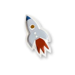Mini Space Rocketship Dessert Plate (8pcs)