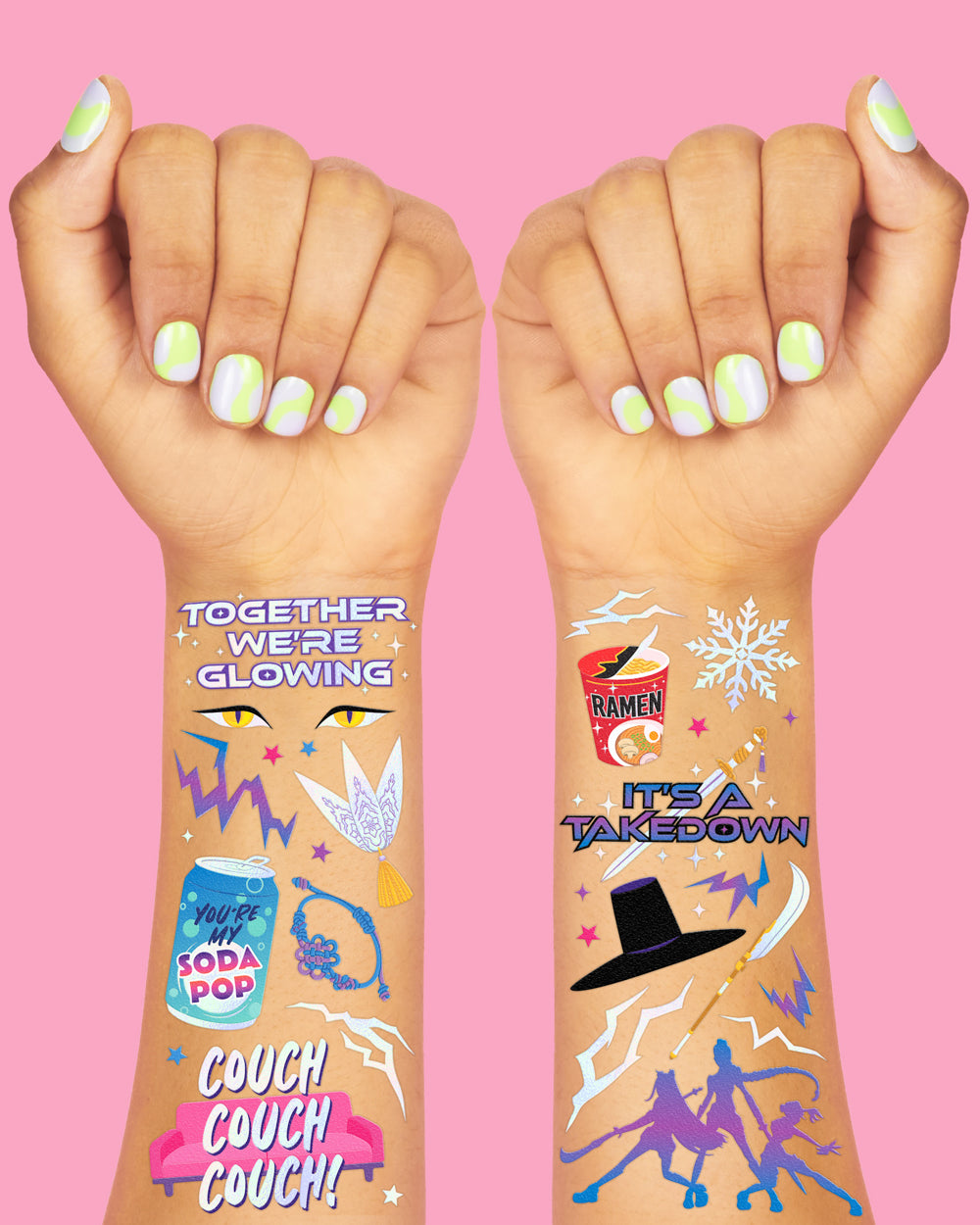 Takedown Tats - 68 temporary tattoos