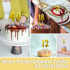 wusiyork Number 6 Birthday Candle Cake Decoration 1pc