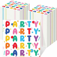 MotiMind 100 Pcs Rainbow Disposable Party Napkins Birthday Supplies