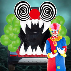 Halloween Trunk Or Treat Car Decorations Kit Clown Stickers Door Archway