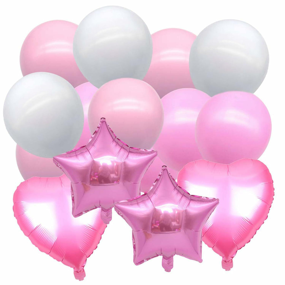 16pcs Girl Party Balloons Birthday Decorations Supplies Party Favors