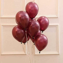 Qian's Party Fall Balloons 25pcs Burgundy Orange Gold Confetti Vintage