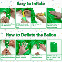 SINBEE 40 Inch Dark Green Number 2 Mylar Foil Balloon Party Decoration