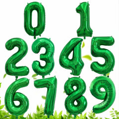 SINBEE 40 Inch Dark Green Number 2 Mylar Foil Balloon Party Decoration