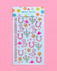 Western Cowgirl Gem Set - 44 adhesive face gems