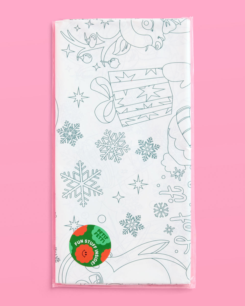 Color Me Merry Tablecloth - coloring tablecloth