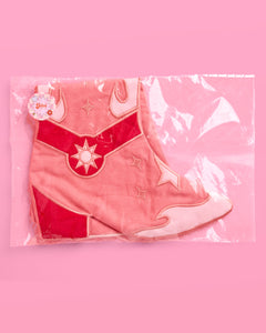 Cowgirl Boot Stocking - pink and red stocking