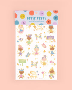 Woodland Fairy Tats - 84 foil temporary tattoos