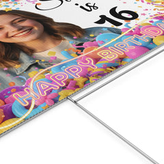 DipaliZ Personalized 16th Birthday Yard Sign Sweet Sixteen
