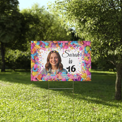 DipaliZ Personalized 16th Birthday Yard Sign Sweet Sixteen