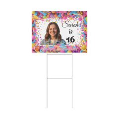 DipaliZ Personalized 16th Birthday Yard Sign Sweet Sixteen