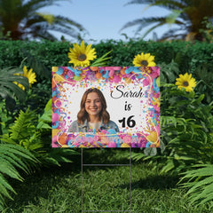 DipaliZ Personalized 16th Birthday Yard Sign Sweet Sixteen