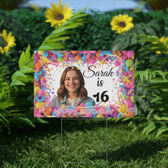 DipaliZ Personalized 16th Birthday Yard Sign Sweet Sixteen
