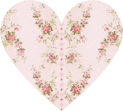 Pink Love Story Heart Shaped Plate, 16pcs