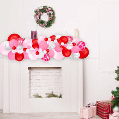Peppermint Red & Pink Christmas Balloon Garland Kit