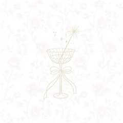 Pink Toile Champagne Cheers Lunch Napkins, 40pcs