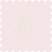 Pink Wedding Bell Scalloped Cocktail Napkin, 40pcs