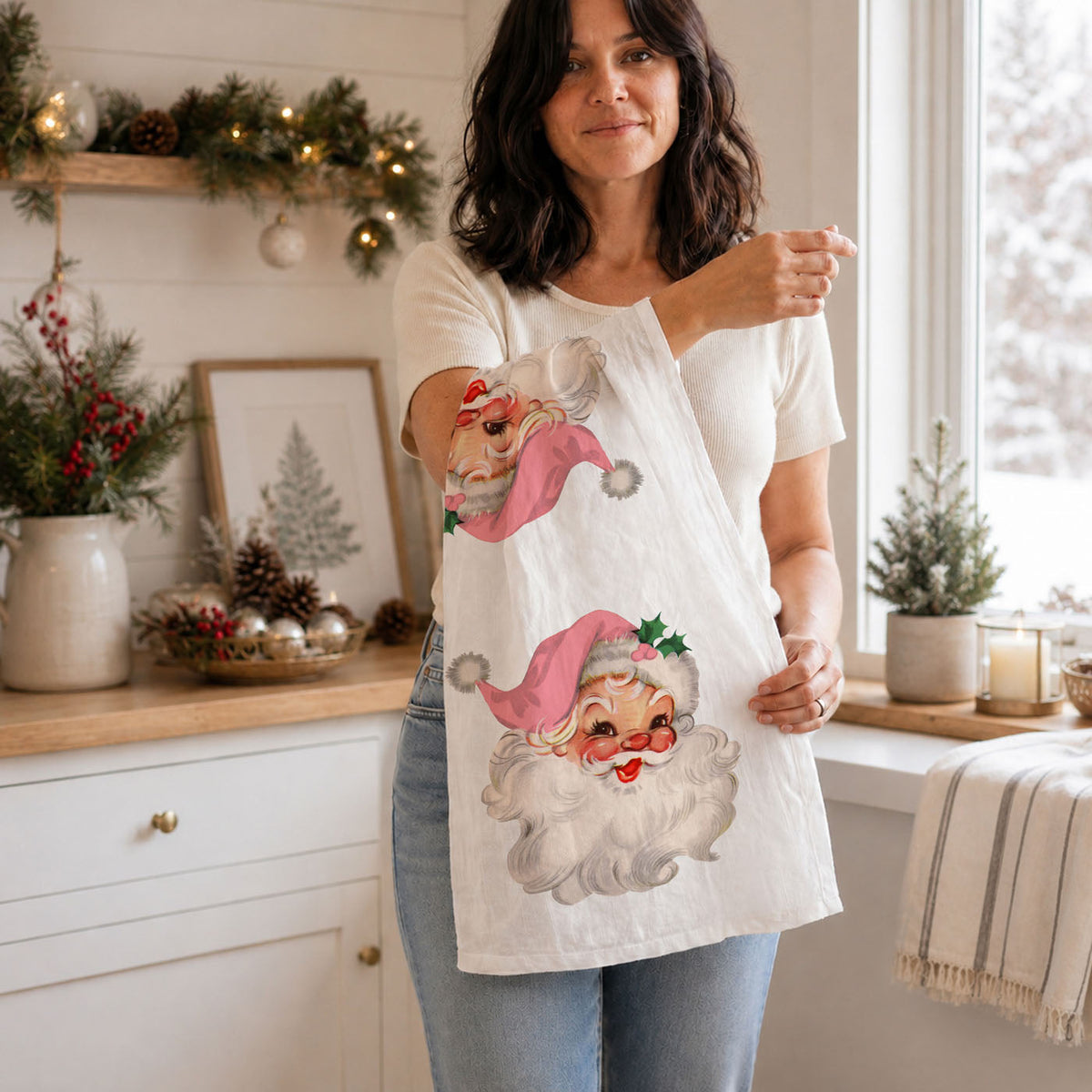 Pink Santa Vintage