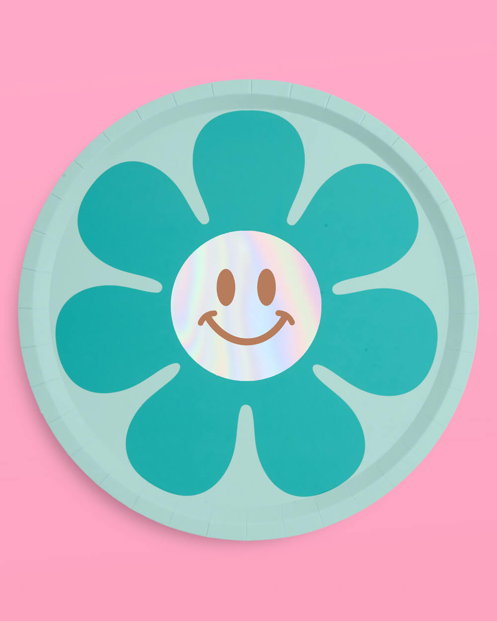 Totally Groovy Plates - 24 foil paper plates