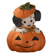 Poppy Puppy in Pumpkin Halloween Decor by Bethany Lowe Designs