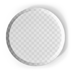 Premium Checkered Light Gray Plate (8pcs)