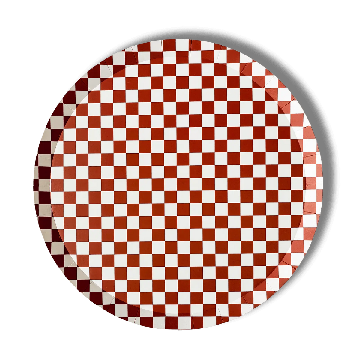 Premium Checkered Red Plate (8pcs)