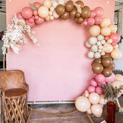 Premium Dusty Rose Latex Balloon Cluster (5", 11 and 17”)