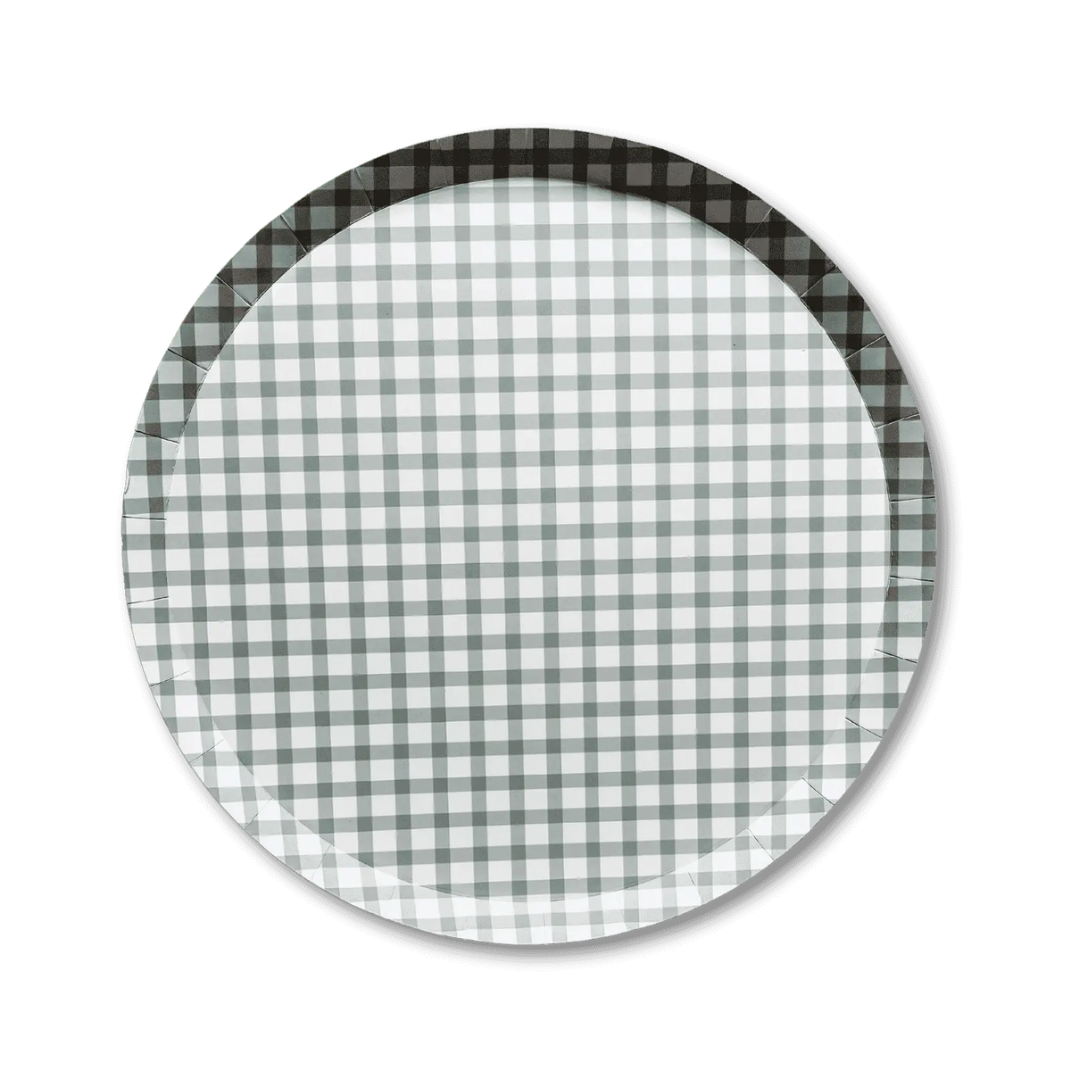 Premium Gingham Green Plate (12pcs)