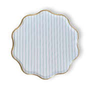 Premium Green Striped Plate (12pcs)