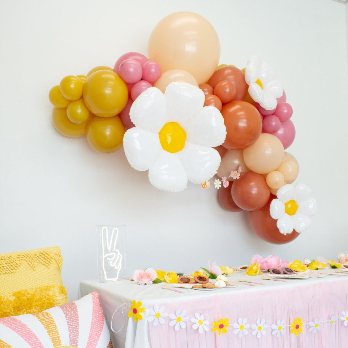 Premium Mustard Yellow Latex Balloon Cluster (5", 11” and 17")