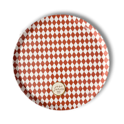 Premium Orange Bavarian Check Plate, (8pcs)