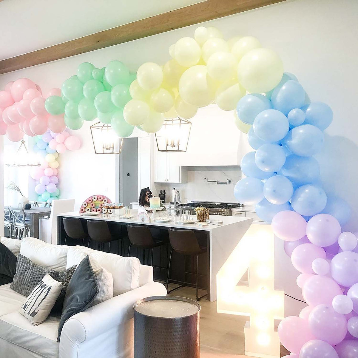 Premium Pastel Lilac Latex Balloon Cluster (5", 11” and 17”)