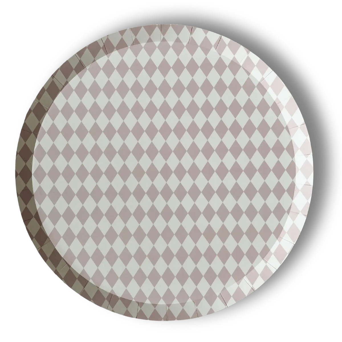 Premium Pink Bavarian Check Paper Party Plate (8pcs)