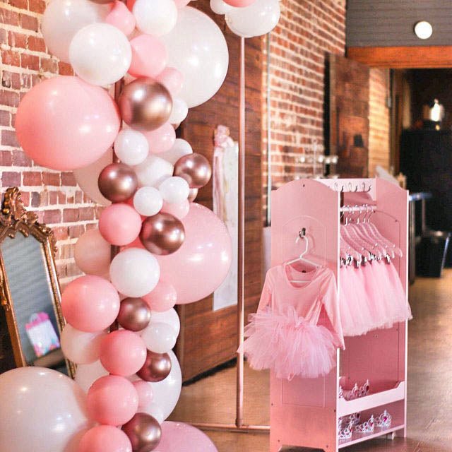 Premium Rose Gold Metallic Latex Balloon Cluster (5", 11” and 17”)