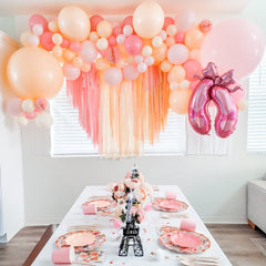 Premium Rose Latex Balloon Cluster (5", 11" and 17”)