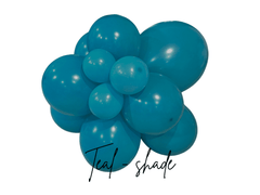 Premium Teal Turquoise Latex Balloon Cluster (5", 11” and 17")
