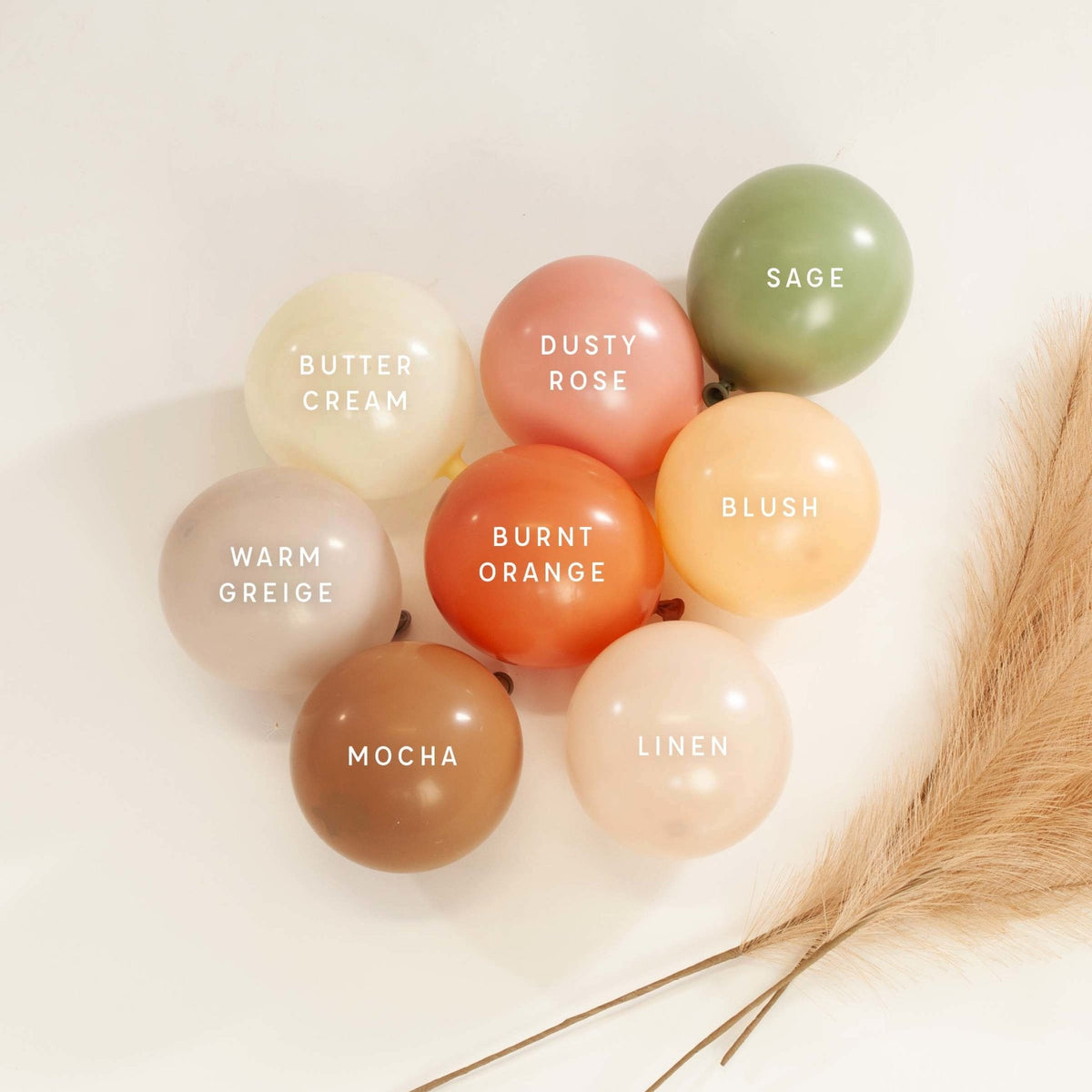 Premium Warm Greige Latex Balloon Cluster (5", 11” and 17”)